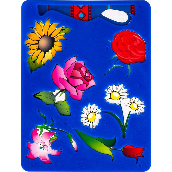 Трафарет-раскраска ЦВЕТЫ Трафарет-раскраска ЦВЕТЫ