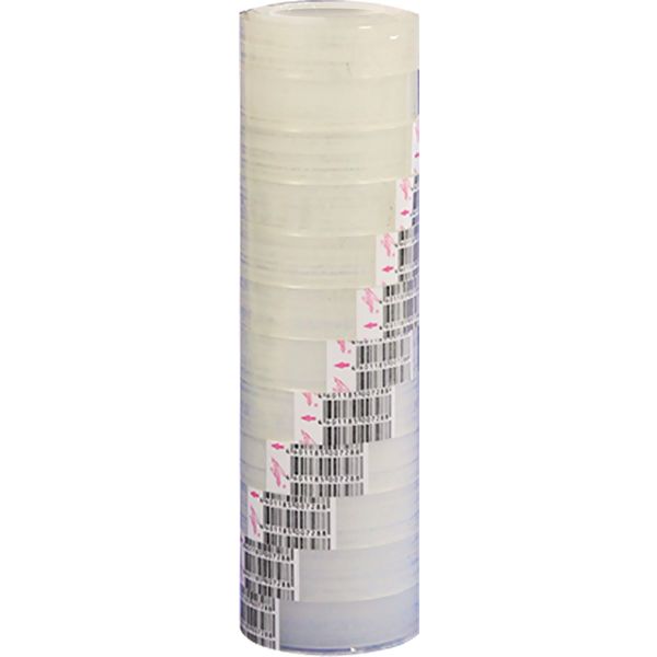 Лента клейкая канцелярская 12 мм * 10 м, прозрачная, пластик. втулка ЛУЧ Лента клейкая канцелярская 12 мм * 10 м, прозрачная, пластик. втулка ЛУЧ