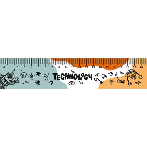 Закладка-линейка пластиковая, 40*220 мм, ПЧЕЛКА Techno Закладка-линейка пластиковая, 40*220 мм, ПЧЕЛКА Techno