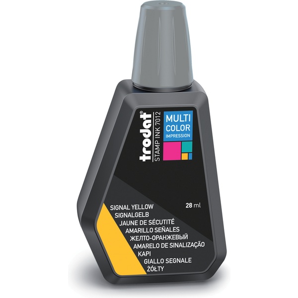 Краска штемпельная TRODAT Multi Color, 28 мл, на водной основе, желто-оранжевая Краска штемпельная TRODAT Multi Color, 28 мл, на водной основе, желто-оранжевая