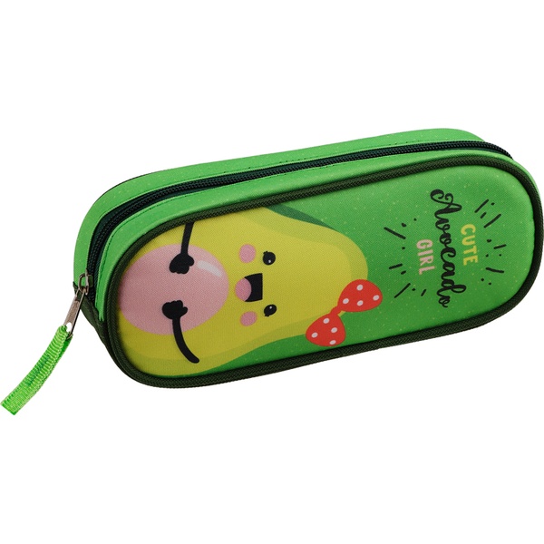 Пенал 1 отд., на молнии, 210*80*45 мм, текстиль, ArtSpace Avocado Girl   Акция!