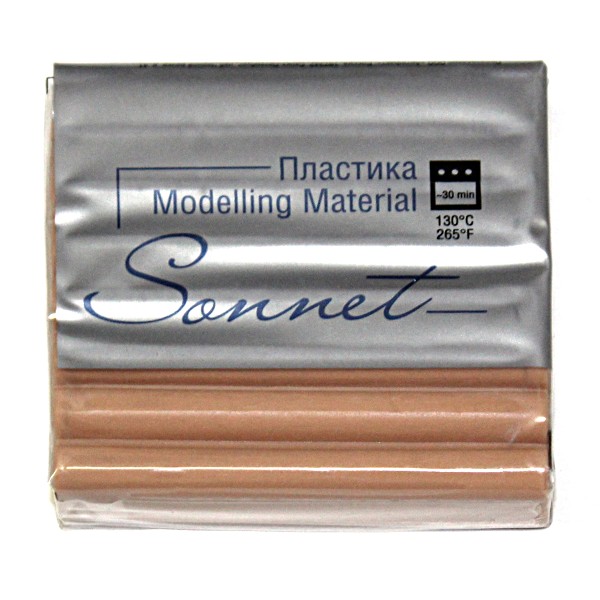 Пластика (полимерная глина) СОНЕТ, запекаемая, 56 г, миндальная Акция!