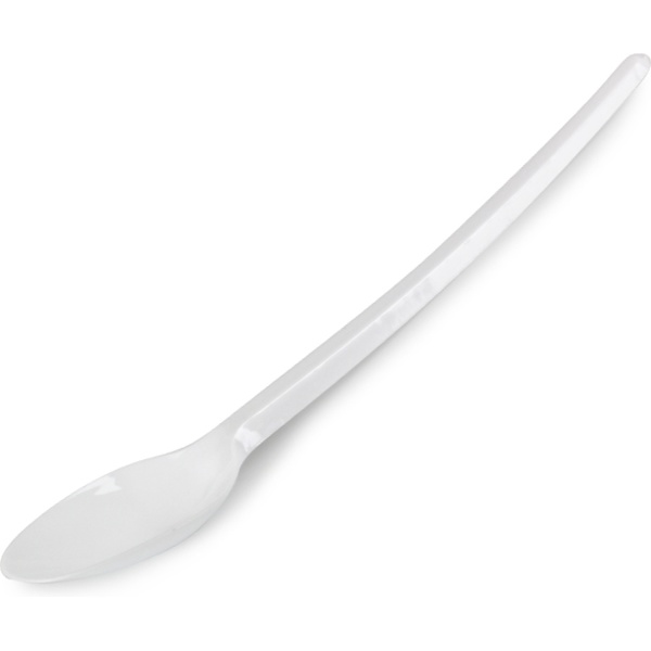 Ложка чайно-кофейная одноразовая, 12,5 см, белая, Компакт (100 шт.)*