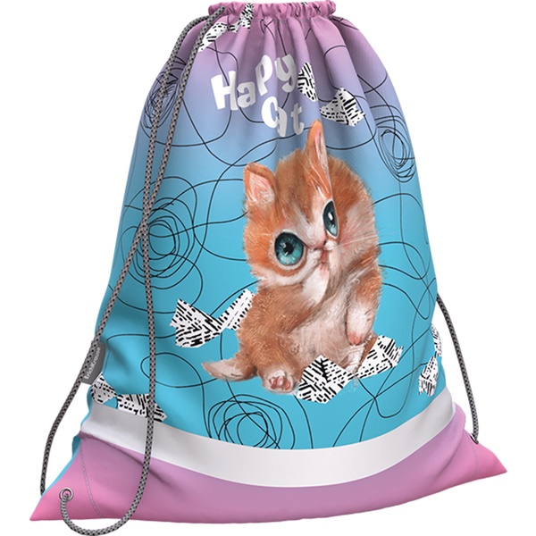 Сумка для сменной обуви 44*36.5 см ErichKrause Playful Kitten, светоотраж. элементы Сумка для сменной обуви 44*36.5 см ErichKrause Playful Kitten, светоотраж. элементы