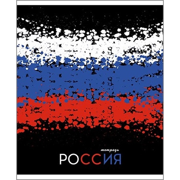 Тетрадь А5, клетка, 48 л., на скобе, 60 г/м², вд-лак, КТС-ПРО Россия