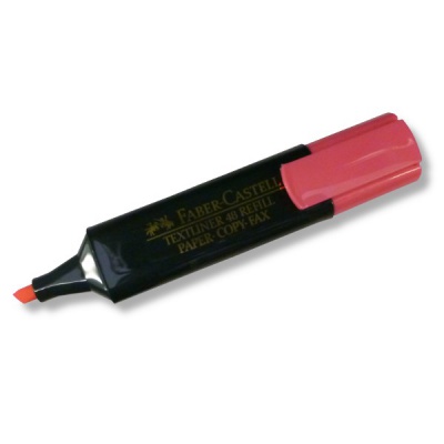 Текстмаркер розовый, неоновый, ШЛ 1-5 мм, н-к "клин", Faber-Castell 48  Акция!