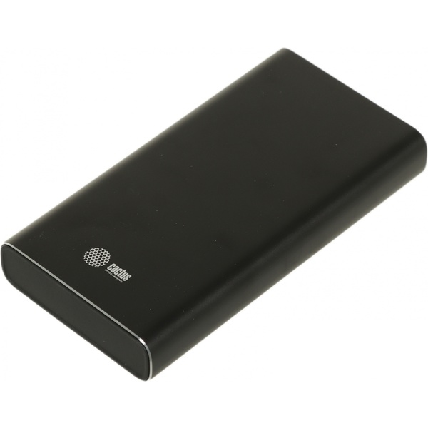 Аккумулятор портативный (Power Bank) Li-Pol Cactus, 20000 мAч, 2*USB по 2,1 А, черный Аккумулятор портативный (Power Bank) Li-Pol Cactus, 20000 мAч, 2*USB по 2,1 А, черный