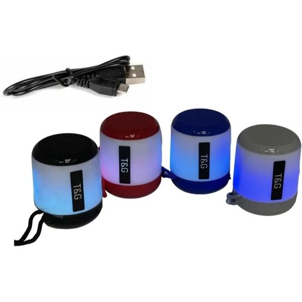 Колонка портативная Bluetooth (T&G 156), MP3-плеер, micro-SD, зарядка аккум. от USB, ассорти 4 цвета Колонка портативная Bluetooth (T&G 156), MP3-плеер, micro-SD, зарядка аккум. от USB, ассорти 4 цвета