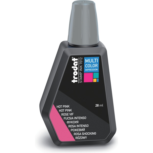Краска штемпельная TRODAT Multi Color, 28 мл, на водной основе, фуксия Краска штемпельная TRODAT Multi Color, 28 мл, на водной основе, фуксия