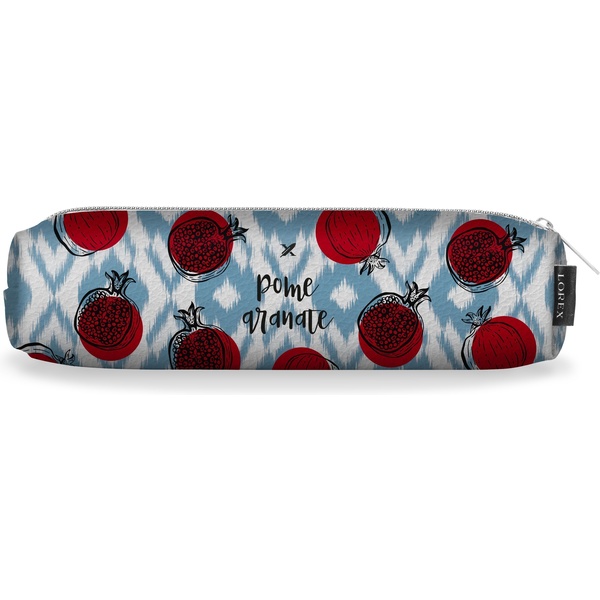Пенал 1 отд., на молнии, 200*60*40 мм, иск. кожа, LOREX Tube pomme granate 