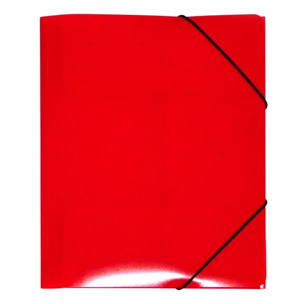 Папка на резинках, А4, PP 450 мкм, "песок", Expert Complete Classic Lite_красная