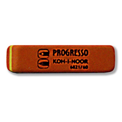 Ластик KOH-I-NOOR Progeresso, мягкий, натур. каучук, скошенный прямоуг., 57*14*8 мм, оранжевый Ластик KOH-I-NOOR Progeresso, мягкий, натур. каучук, скошенный прямоуг., 57*14*8 мм, оранжевый
