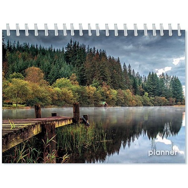 Планинг недатированный, А6+, 64 л., 60 г/м2, обл. мел. картон, гребень, PLANO Природа  Акция!