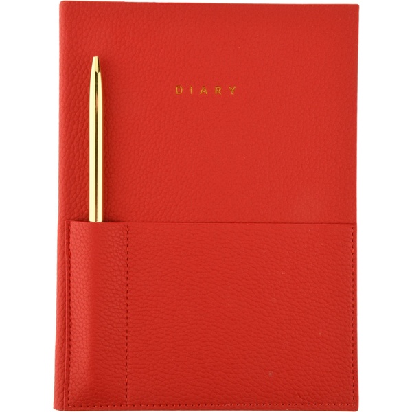 Ежедневник недатированный LOREX, A5, 80 л. твердая обложка. Красный
