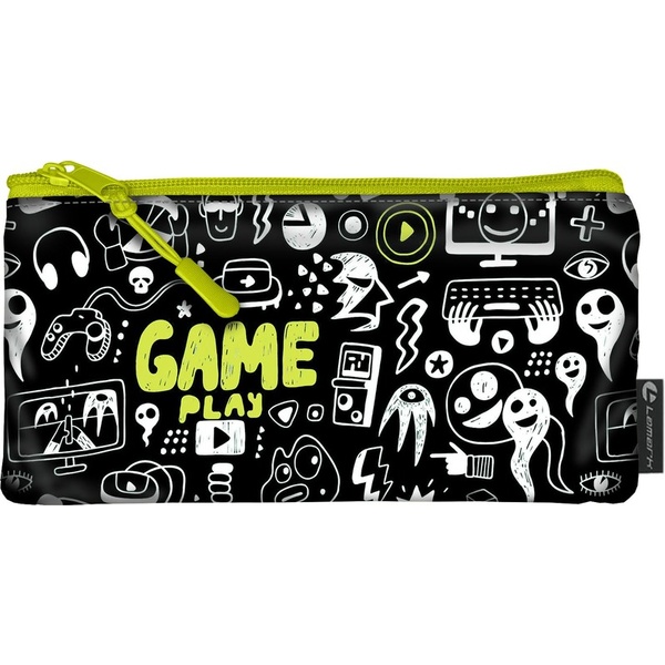 Пенал 1 отд., на молнии, 210*115 мм, текстиль, LAMARK Monster Game  Акция!