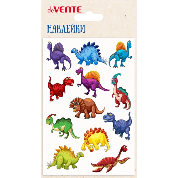 Паф-стикеры (объемные) deVENTE Рептилии, мягкие, карточка 100*150 мм