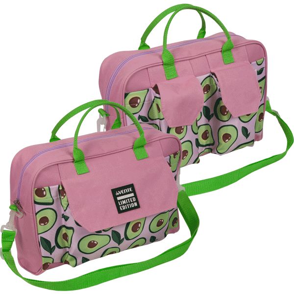 Сумка дорожная deVENTE Limited Edition. Pink Avocado, 35*28*10 см, 1 отд. на молнии, 3 н/кармана Сумка дорожная deVENTE Limited Edition. Pink Avocado, 35*28*10 см, 1 отд. на молнии, 3 н/кармана