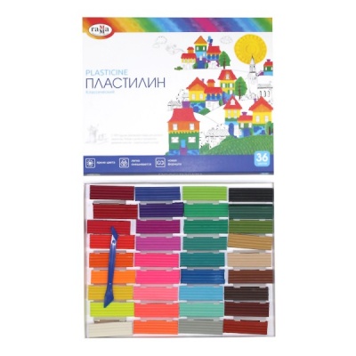 Пластилин классический ГАММА, 36 цветов, 720 г, стек в комплекте, к/уп. Пластилин классический ГАММА, 36 цветов, 720 г, стек в комплекте, к/уп.