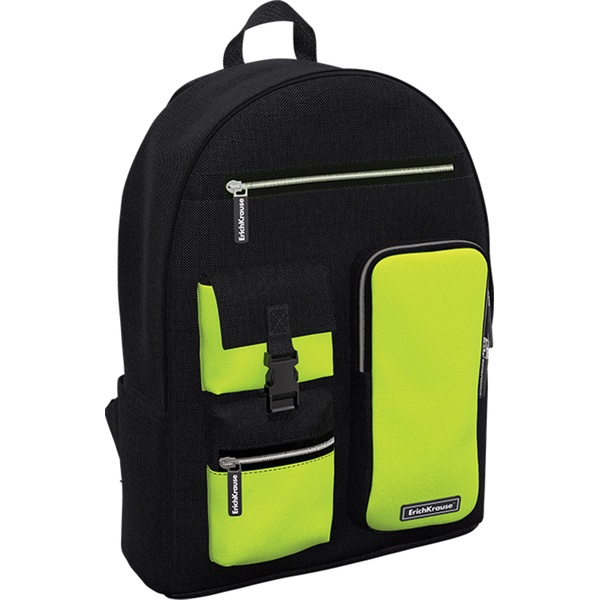 Рюкзак универсальный ErichKrause ActiveLine Cargo 18L Black&Yellow, 40*29*16 см, 385 г, 1 отд., 7 карманов