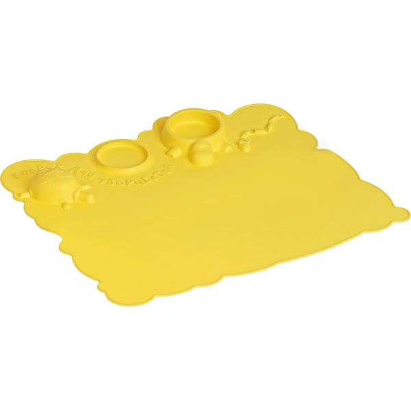 Коврик для творчества А3+, силиконовый, желтый, Мульти-Пульти