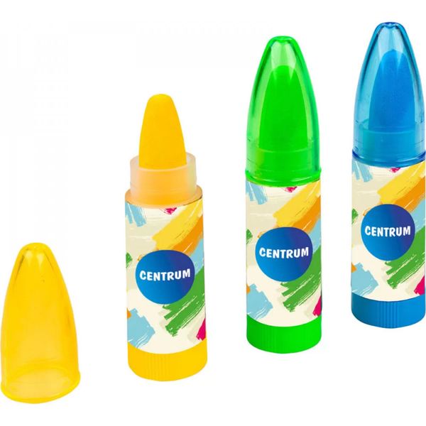 Ластик-карандаш CENTRUM, TPR, пласт. корп., выдвижной м-м, 85*20*20 мм, 3 дизайна