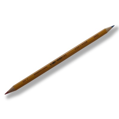 Карандаш двусторонний KOH-I-NOOR Красный-Синий, деревянный, желтый корпус Карандаш двусторонний KOH-I-NOOR Красный-Синий, деревянный, желтый корпус