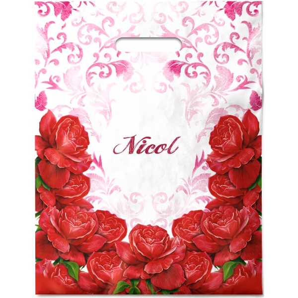 Пакет с вырубной ручкой, 40*31 см, полиэтилен 60 мкм, Николь 