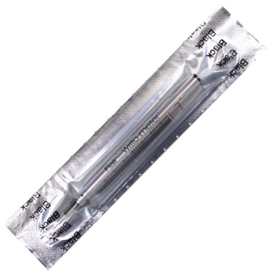 Стержень шариковый, черный, 120 мм, 0.6 мм "игла", чернила ПВ, ДП 10000 м, Flair Writo-metr (инд/уп)