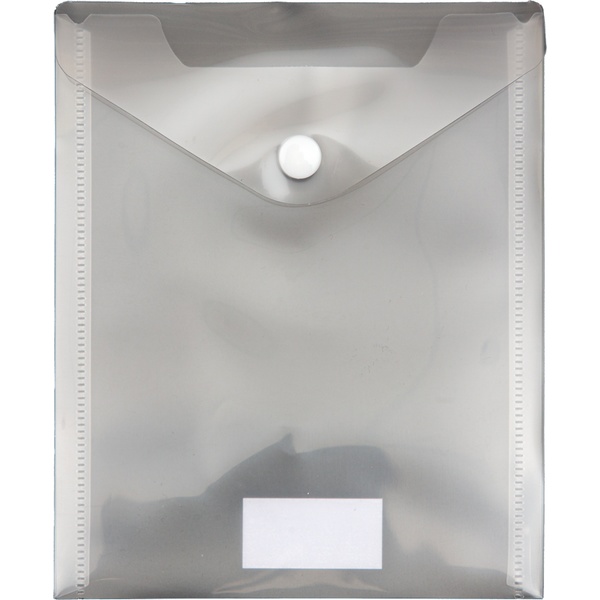 Папка-конверт на кнопке, А6, 180 мкм, прозрачная, deVENTE