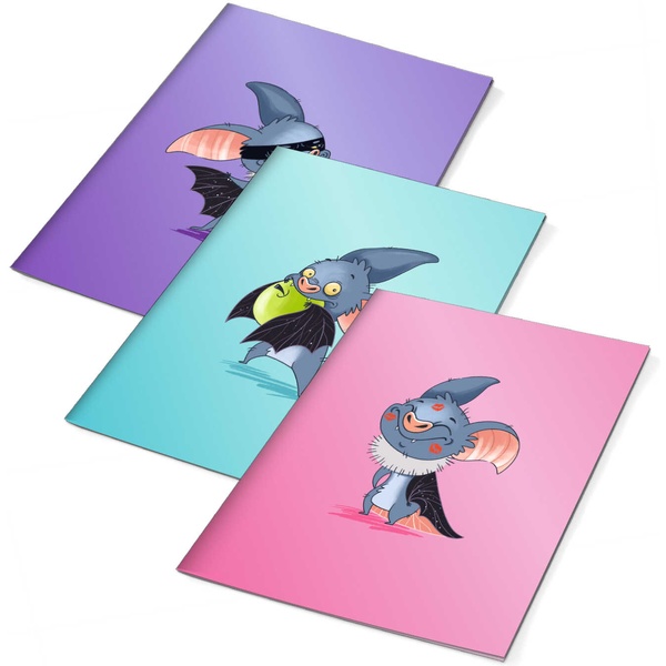 Обложка для тетради, 215*346 мм, PVC 70 мкм, голограф. печать, ФЕНИКС+ Супер мышь (3 шт.) Акция!