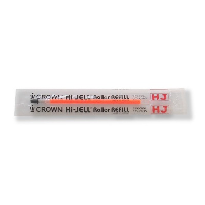 Стержень гелевый 138 мм, оранжевый, 0.7 мм, Crown Hi - Jell Color Стержень гелевый 138 мм, оранжевый, 0.7 мм, Crown Hi - Jell Color