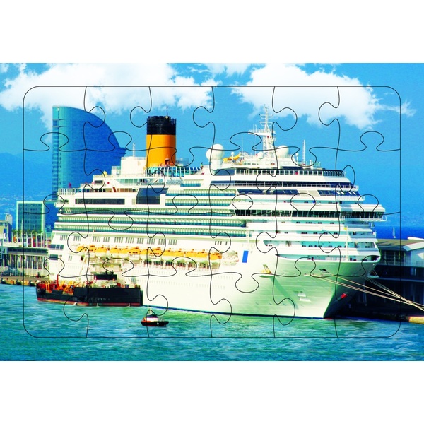 Пазл в рамке 24 элемента. ЛЕДА Лайнер, 160*240 мм Акция!