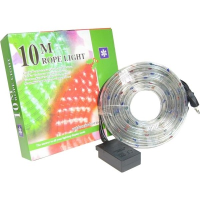 Дюралайт LED (световой шнур) 10 м, разноцветные лампы, круглый, с контролллером режимов   Акция!