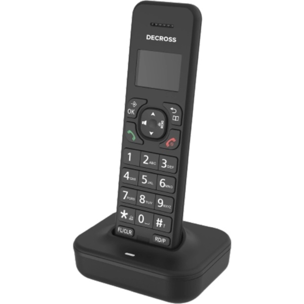 Радиотелефон Dect Decross DC1102B черный АОН Радиотелефон Dect Decross DC1102B черный АОН