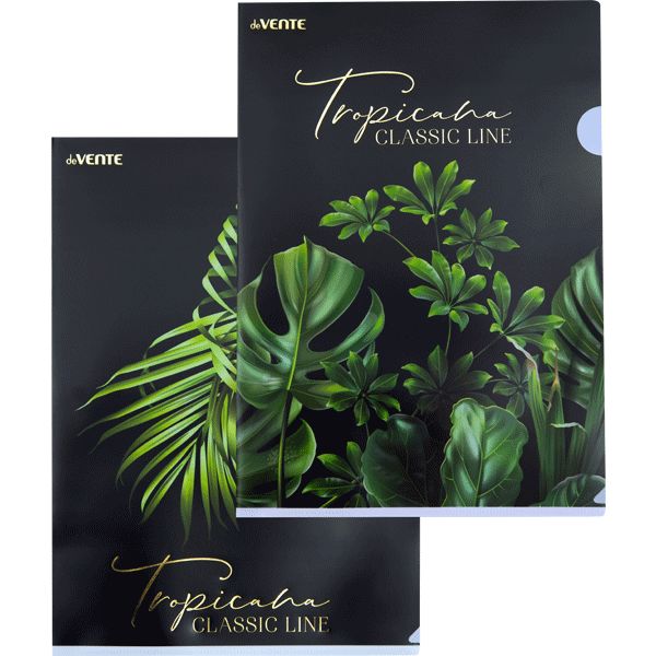 Папка-уголок А4, 180 мкм, deVENTE Tropicana, пластик., непрозрачная, тиснение фольгой Папка-уголок А4, 180 мкм, deVENTE Tropicana, пластик., непрозрачная, тиснение фольгой