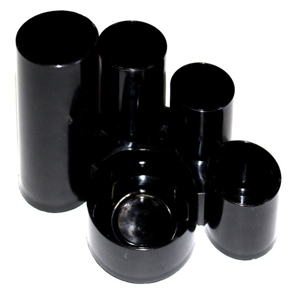 Органайзер для канцелярии ПЧЕЛКА, пластиковый, 5 отд., черный Акция!