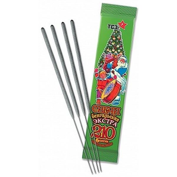 Свеча бенгальская 210 "Экстра" (6 шт.)