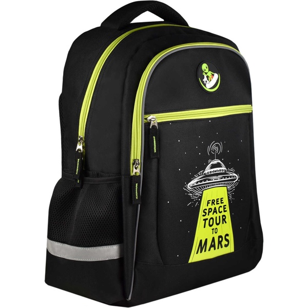 Рюкзак ученический ФЕНИКС+ НЛО, 42*31*15	 см, 1 отд., эрг спинка  Акция!