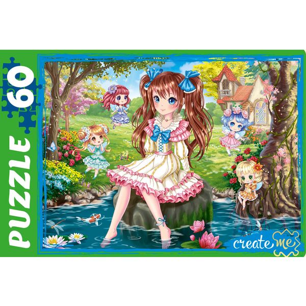 Пазл 60 элементов. РЫЖИЙ КОТ Лесные феи, 237*330 мм