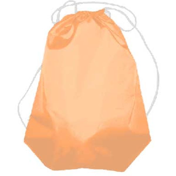 Сумка для сменной обуви ПЧЕЛКА, 42*34 см, серебристый шнурок, персиковая Акция!