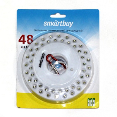 Фонарь туристический Smartbuy , 48 LED, с карабином, магнитом, 2 режима, 15 ч. работы от 3*АА Фонарь туристический Smartbuy , 48 LED, с карабином, магнитом, 2 режима, 15 ч. работы от 3*АА