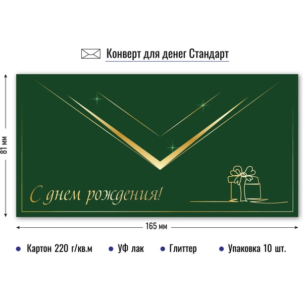 Конверт для денег С Днём рождения! Конверт для денег С Днём рождения!
