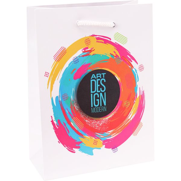 Пакет бумажный, 11.5*14.5*6 см, Optima. Дизайн в стиле модерн, матовый