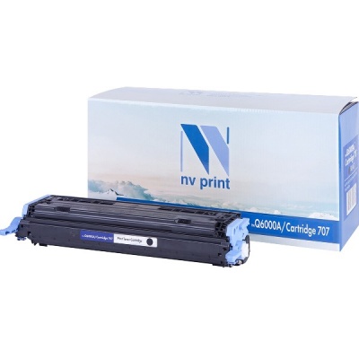 Картридж NVP совместимый HP Q6000A / Canon 707 Black для LaserJet Color 1600 / 2600n / 2605 / 2605dn