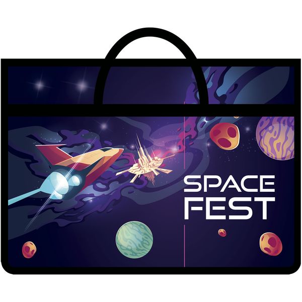 Папка художника, А3, пластиковая, с ручками, на молнии, ПЧЕЛКА Space fest Папка художника, А3, пластиковая, с ручками, на молнии, ПЧЕЛКА Space fest