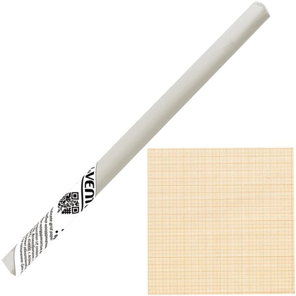 Бумага масштабно-координатная, 878 мм*10 м (рулон), 60 г/м², оранжевая, deVENTE