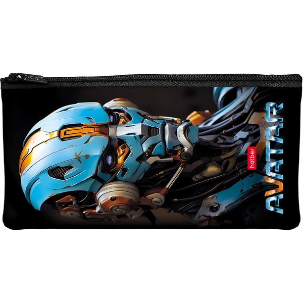  Пенал 1 отд., на молнии, 205*110 мм, текстиль, Hatber Аватар (акционный товар)