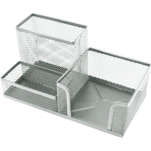 Органайзер для канцелярии deVENTE, металлический, 3 отд., серый