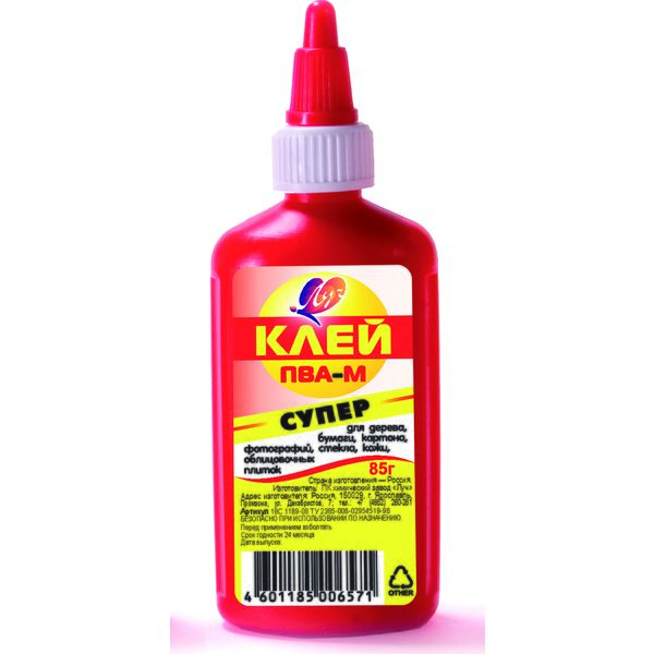 Клей ПВА-М Супер, 85 г, дозатор, ЛУЧ