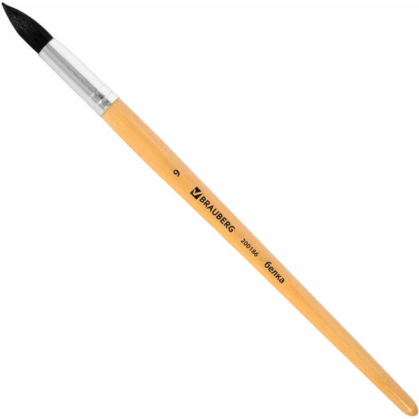 Кисть белка №9 BRAUBERG